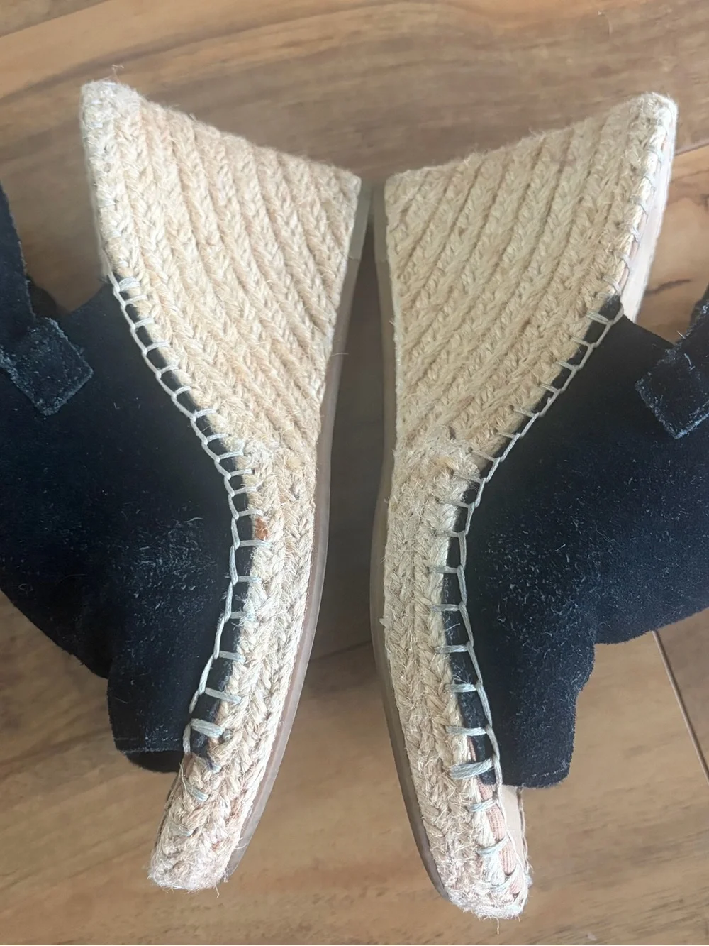 TOMS Monica Black wedges